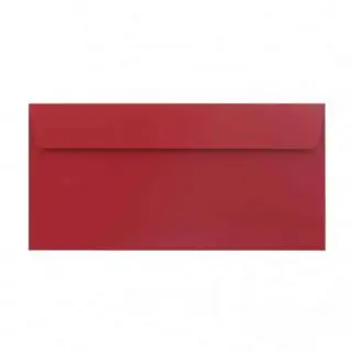 Plic DL color siliconic DACO Rosu Christmas. 25 buc/set