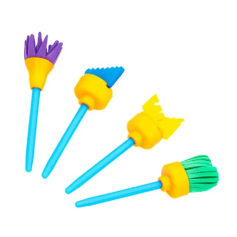 Pensula Keyroad Baby Line, diferite forme, set 4 buc