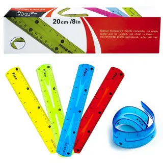 Rigla/Liniar 20CM Flexibil Color