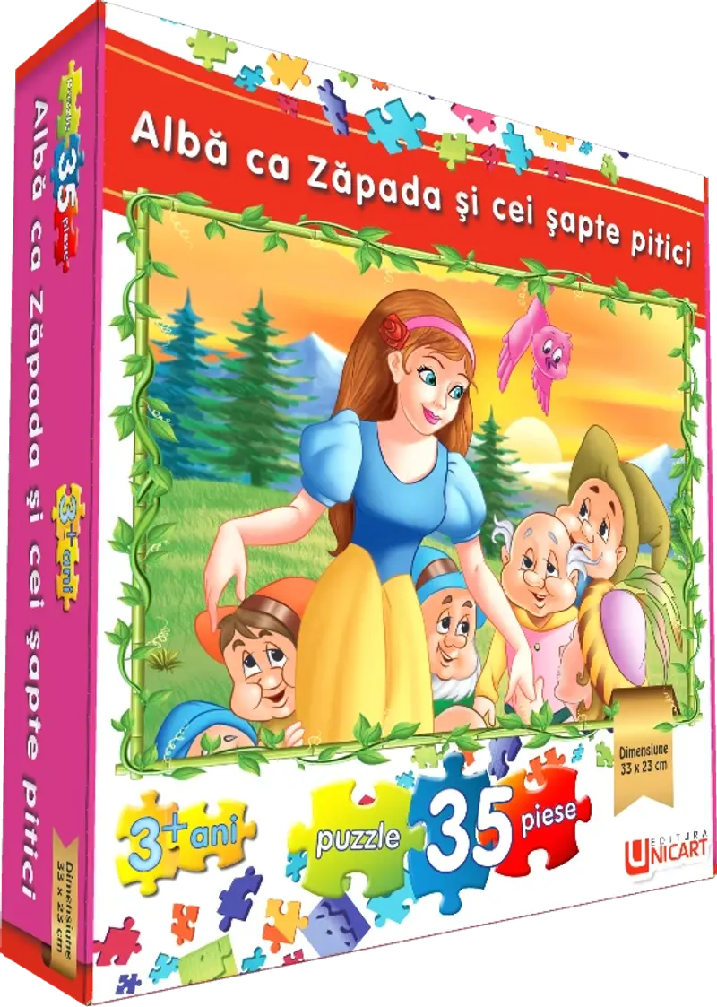 PUZZLE - 35 PS.ALBA CA ZAPADA SI CEI SAPTE PITICI