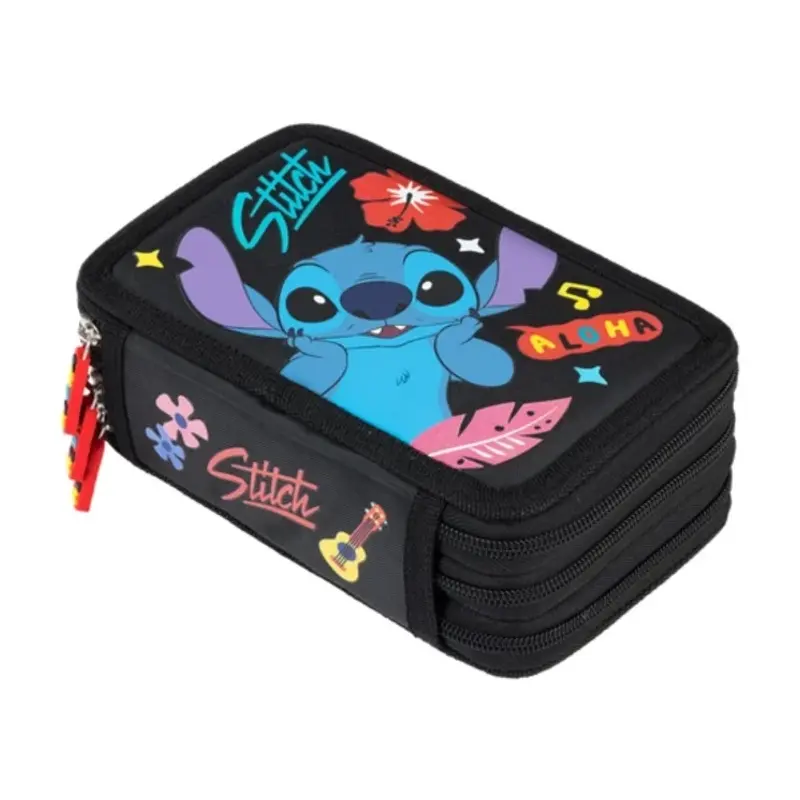 Penar echipat St.Majewski Stitch, 3 fermoare, negru