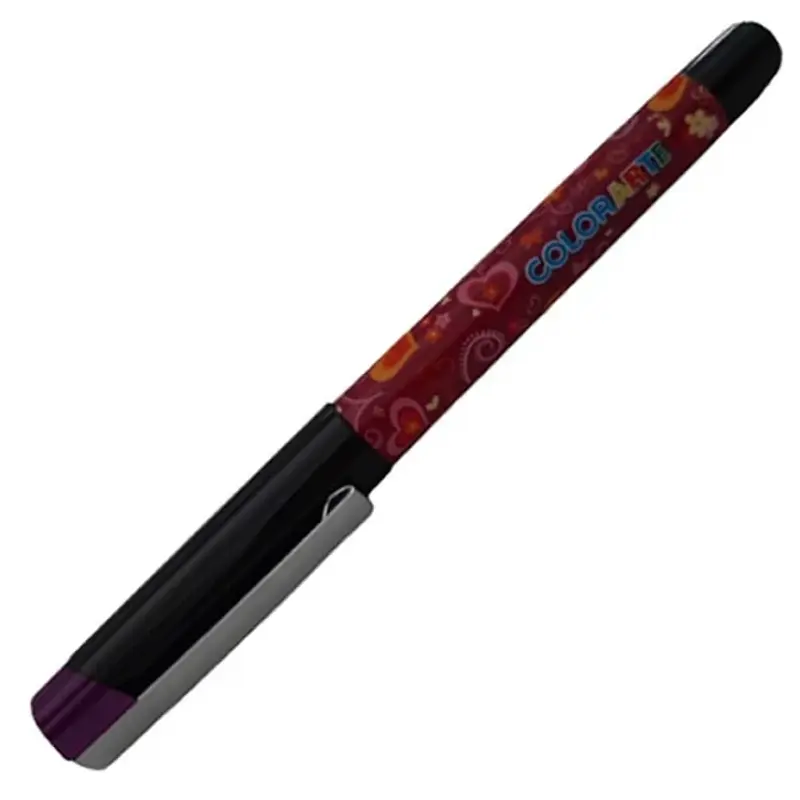Roller Colorarte, 0.7mm, clips metalic, model pentru fete