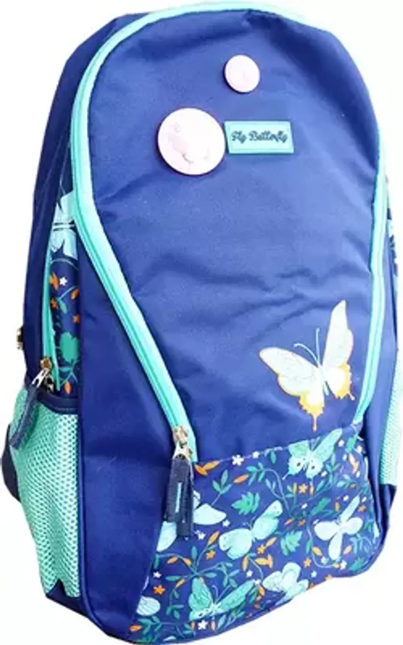 Ghiozdan Scolar Fluturi 48cm Albastru