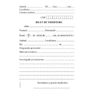 Bilet de trimitere A6 ( Dany Cris )