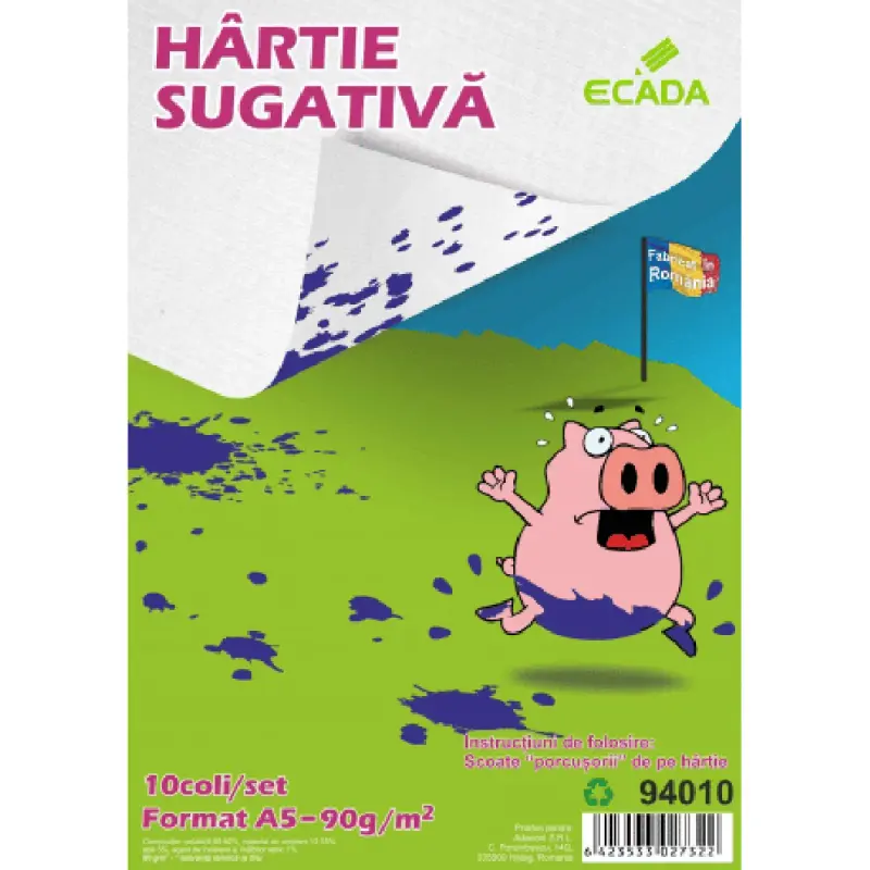 Hartie sugativa A5 10coli/set ECADA