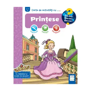 Carte de activități cu... Prințese (4-7 ani)