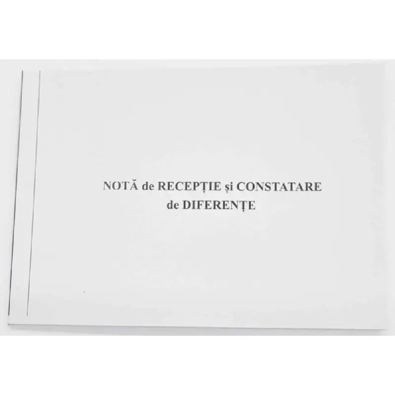 NIR - Nota de receptie si constatare de diferente, A4