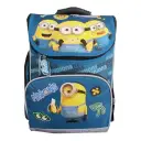 Ghiozdan St.Majewski Minions, 37 cm, rigid, albastru 2