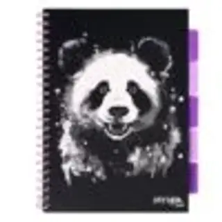 Caiet cu spirala si separatoare, STRIGO PADS Project Book PANDA, A4, Dictando