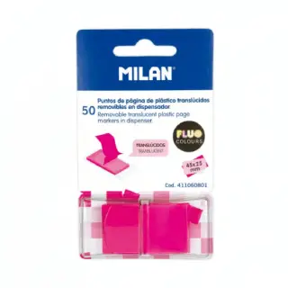 Bloc notes adeziv index 45x25 roz MILAN