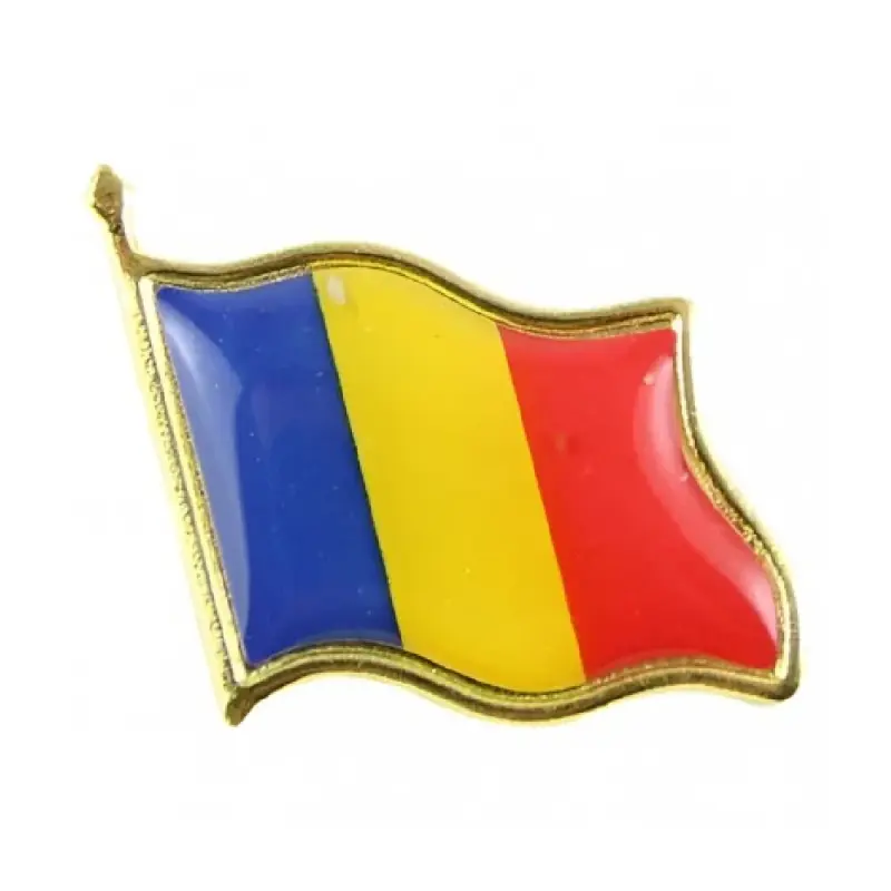 Insigna Steag Tricolor Romania, 20x20 mm