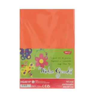 Hartie Gumata 10 coli, Daco Portocaliu (HG401P)