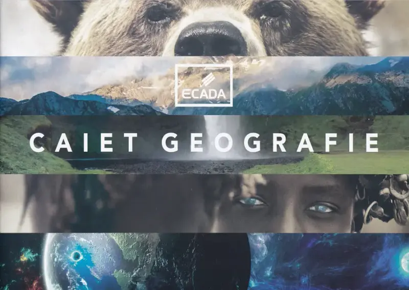 Caiet Geografie A4 24 file orizontal Ecada
