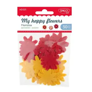 Accesorii craft - AD025 Floricica din pasla autoadeziva DACO