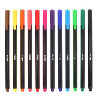 Fineliner Strigo triunghiulare 12 culori, 0.4mm