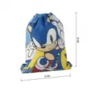 Rucsac cu snur pentru copii Cerda Sonic, albastru cu verde 3