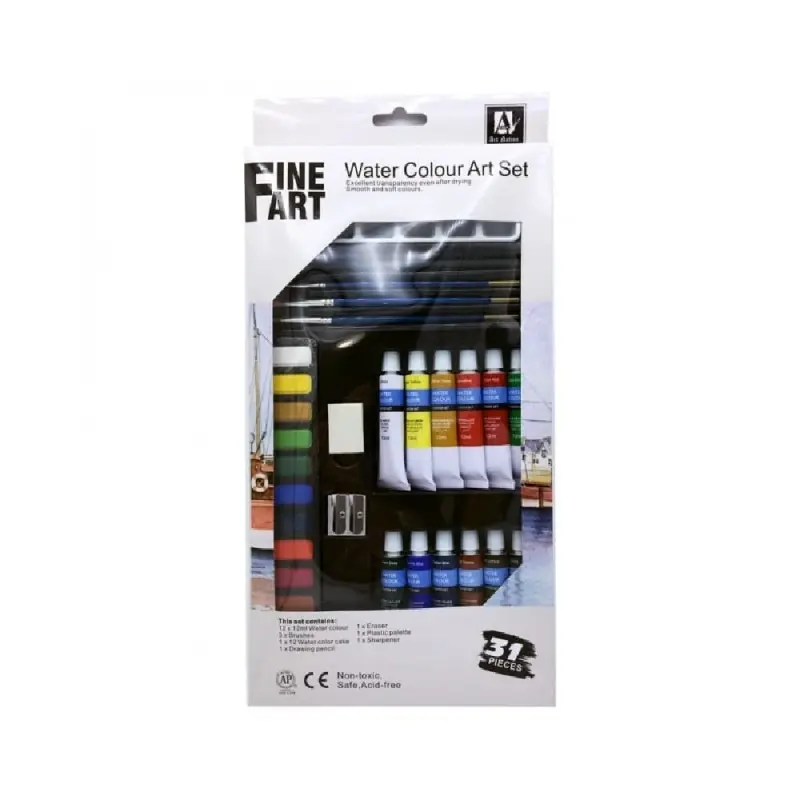 Set pictura acuarele 31 piese