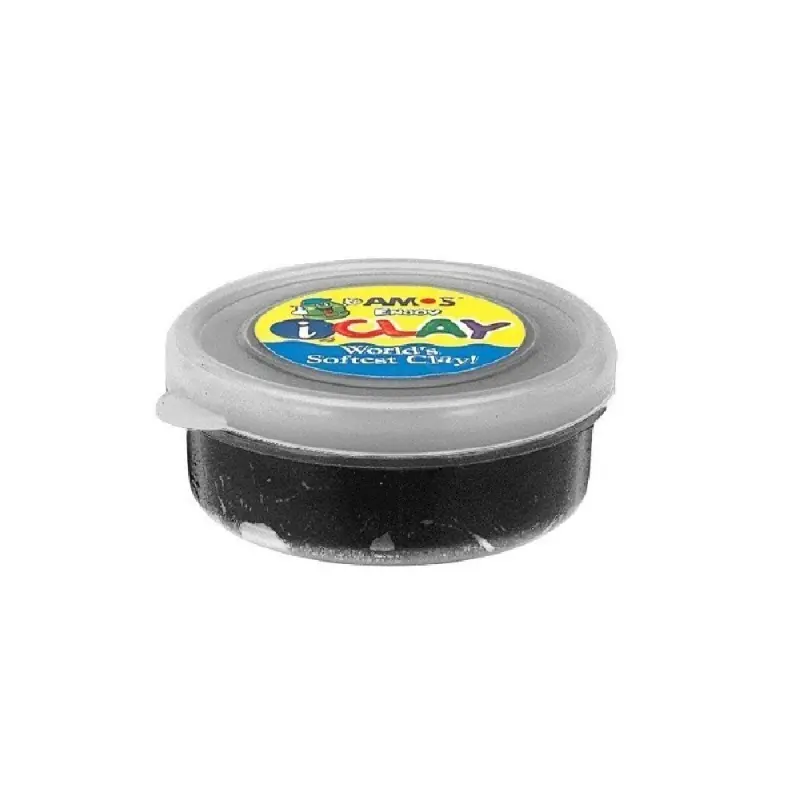 Plastilina iClay Amos, 18g/cutie, negru