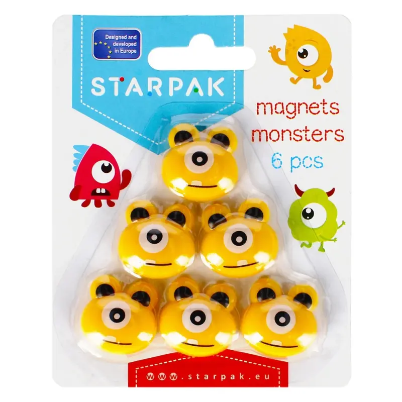 Magneti Monstru, 6 buc/set - STARPAK