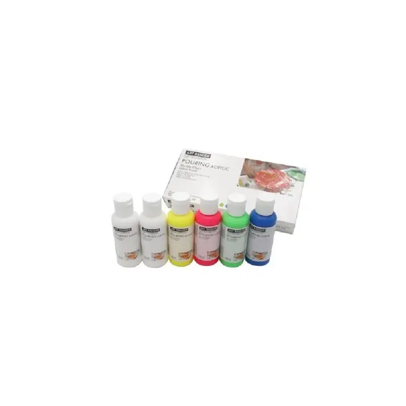 Culori acrilice magic wap pentru tehnica de pictura pouring 6x100ml/tub