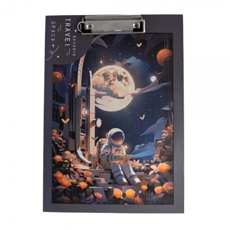 Clipboard A4 simplu CNX D299, model astronaut, pentru baieti