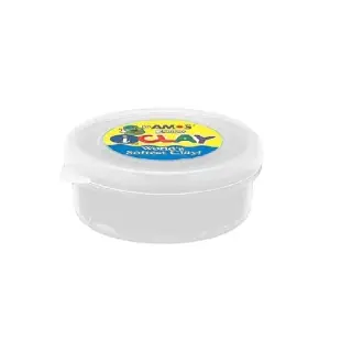 Plastilina iClay Amos, 18g/cutie, alb