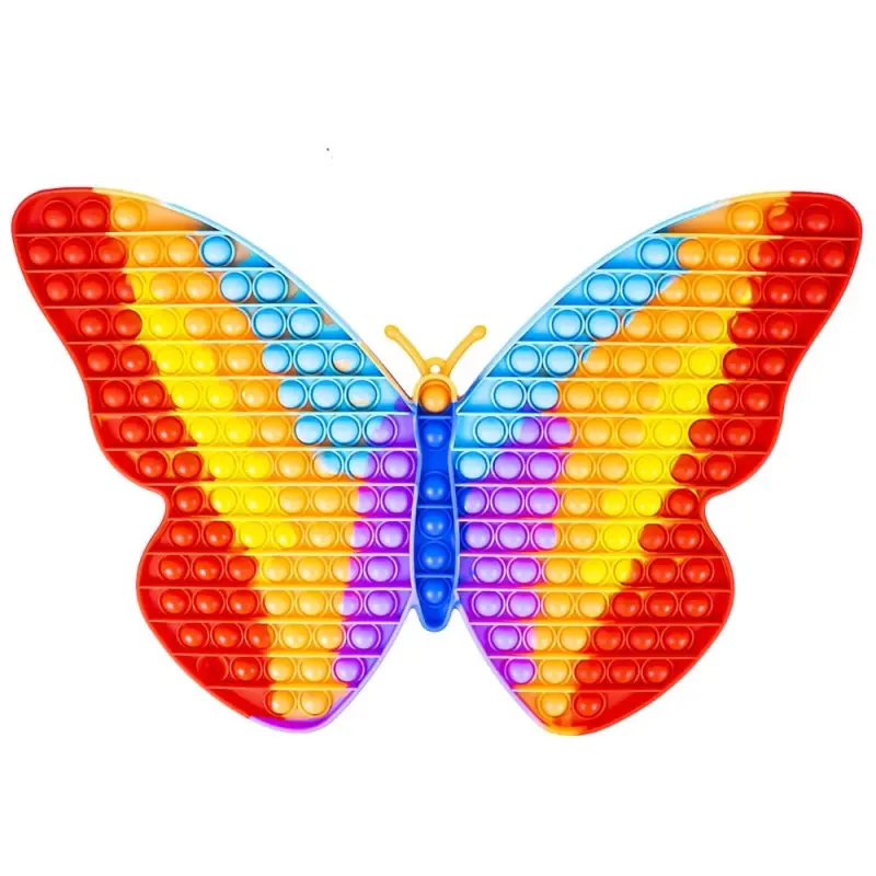 Jucarie Senzoriala, Antistres, Curcubeu, XXL, 43x30x1,5 Cm - Fluturas