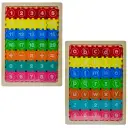 Puzzle din lemn, Litere/Cifre, 22,5x30 cm 2