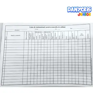 Lista de indemnizatii pentru Condediu de odihna ( Dany Cris )