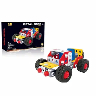 Joc Constructii Metal masina 90 piese
