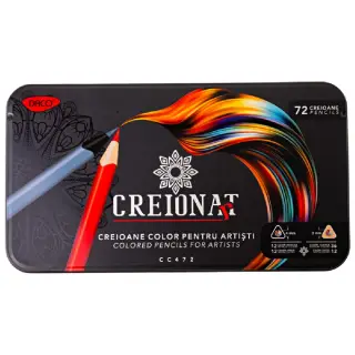 Creion color 72 culori Cutie metalică DACO CC472