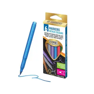 Carioca culori metalice, 6 Buc/Set - SC1382 S-COOL