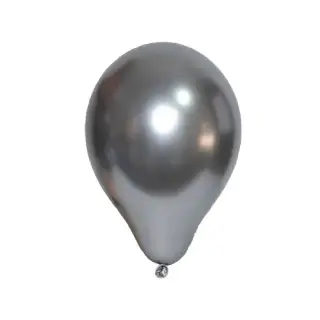 Baloane 1,5 G, Sidefate, Argintii, 50 Buc/Set
