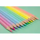 Creioane triunghiulare pastel Kores, 12 culori/set 2