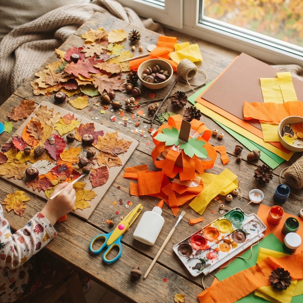15 activități de toamnă pentru copii, cu materiale simple