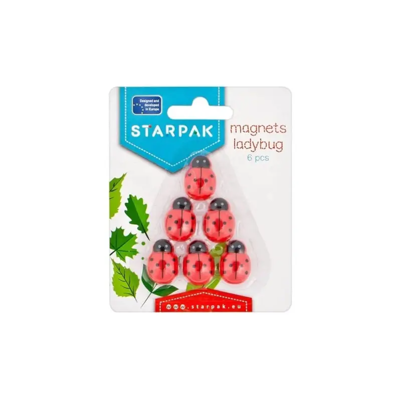 Magneti Buburuza, 6 buc/set - STARPAK