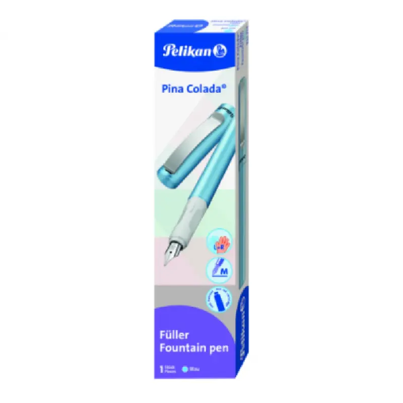 Stilou Pina Colada, Albastru metalizat, Penita M
