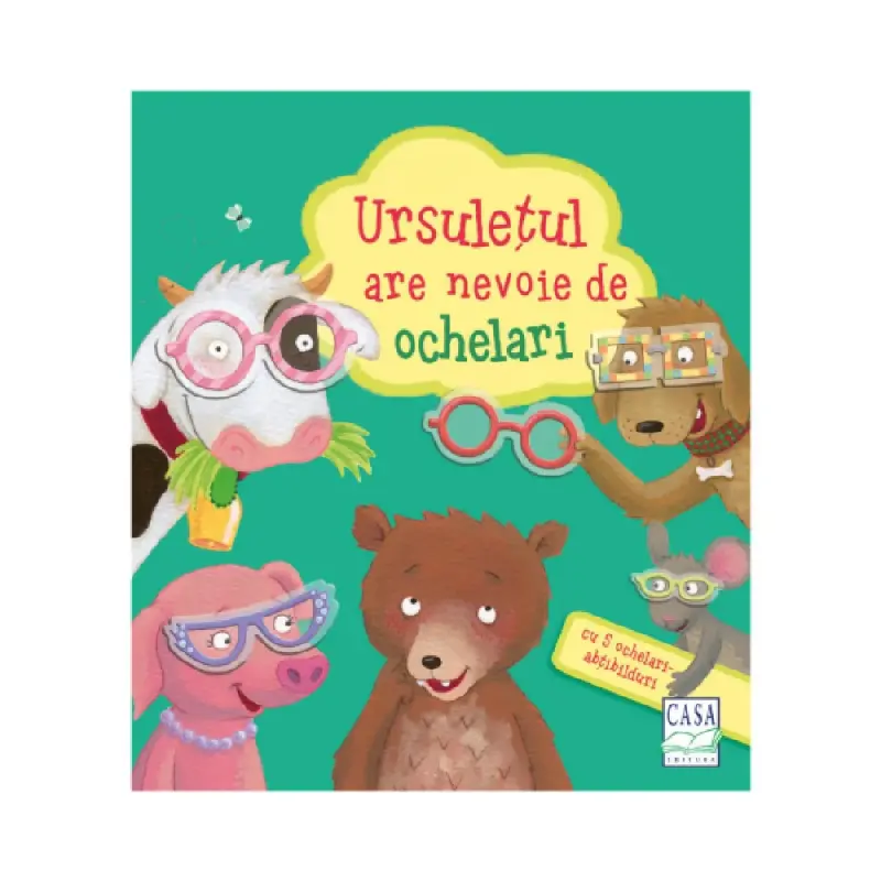 Ursulețul are nevoie de ochelari - cu cinci ochelari-abțibilduri!