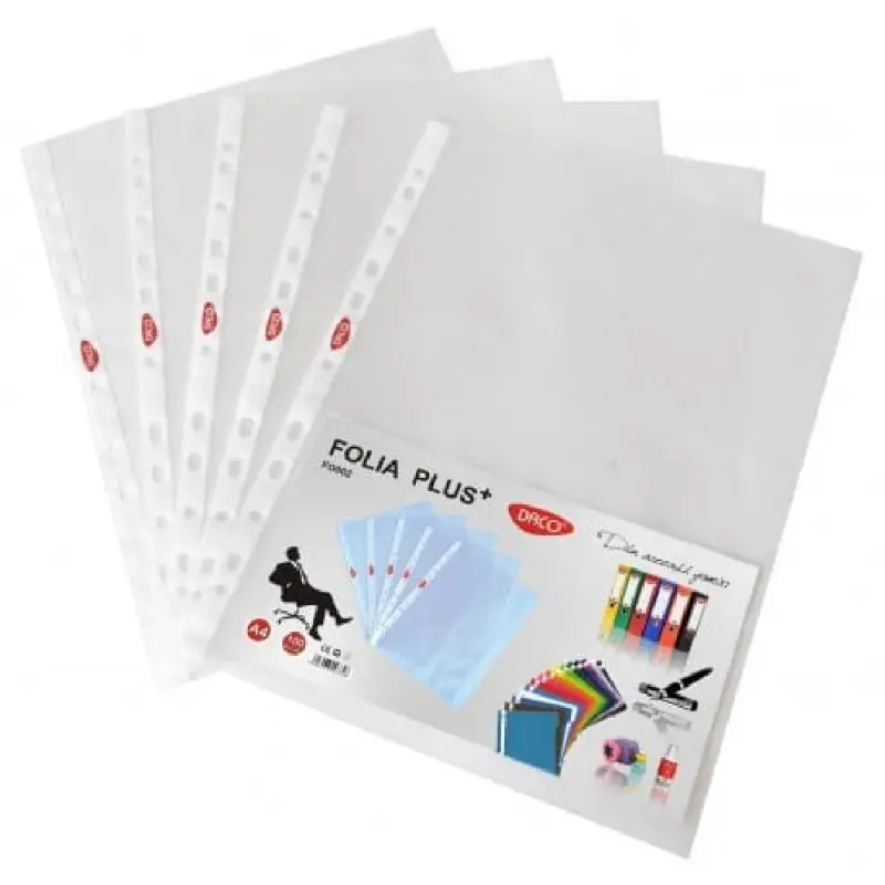 Folie A4 DACO PLUS 40 microni set100 FO002