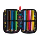 Penar echipat St.Majewski Stitch, 3 fermoare, negru 3