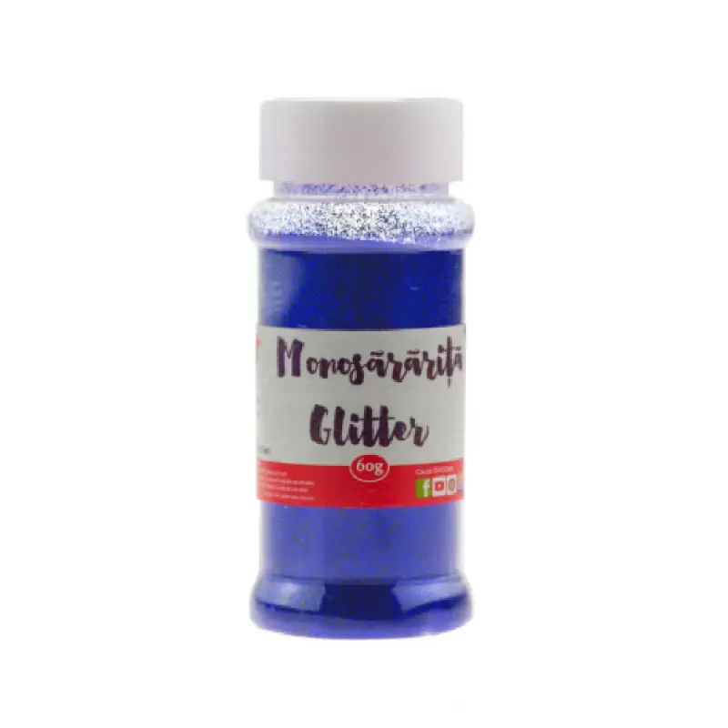 Pudra Glitter Monosararita 60g DACO Albastru