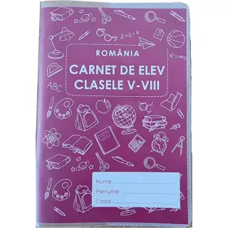 Carnet Note Elev V-VIII, Coperta PVC