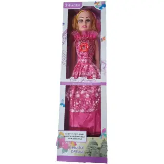 Papusa Muzicala 75cm Rochie Roz