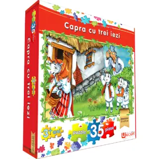Puzzle 35 piese - Capra cu trei iezi 33x23 cm