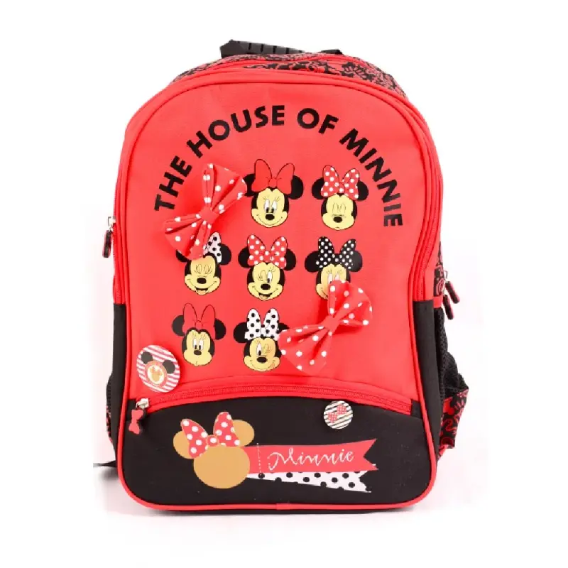 Ghiozdan Scolar Minnie Mouse 42cm Rosu-Negru