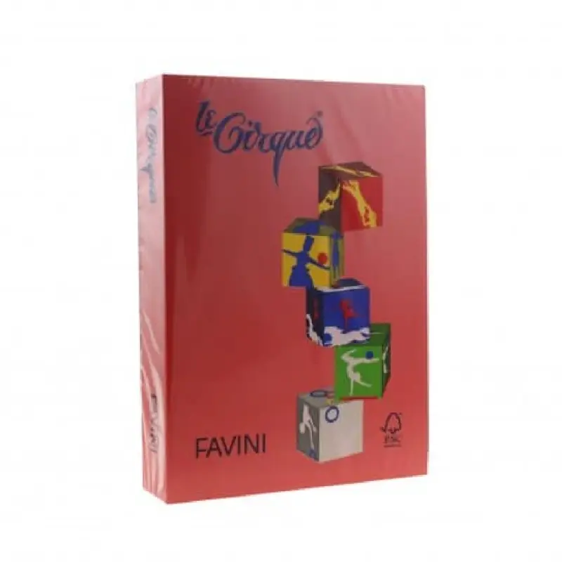 Carton Color 160G/MP A4 Rosu – Favini (209)