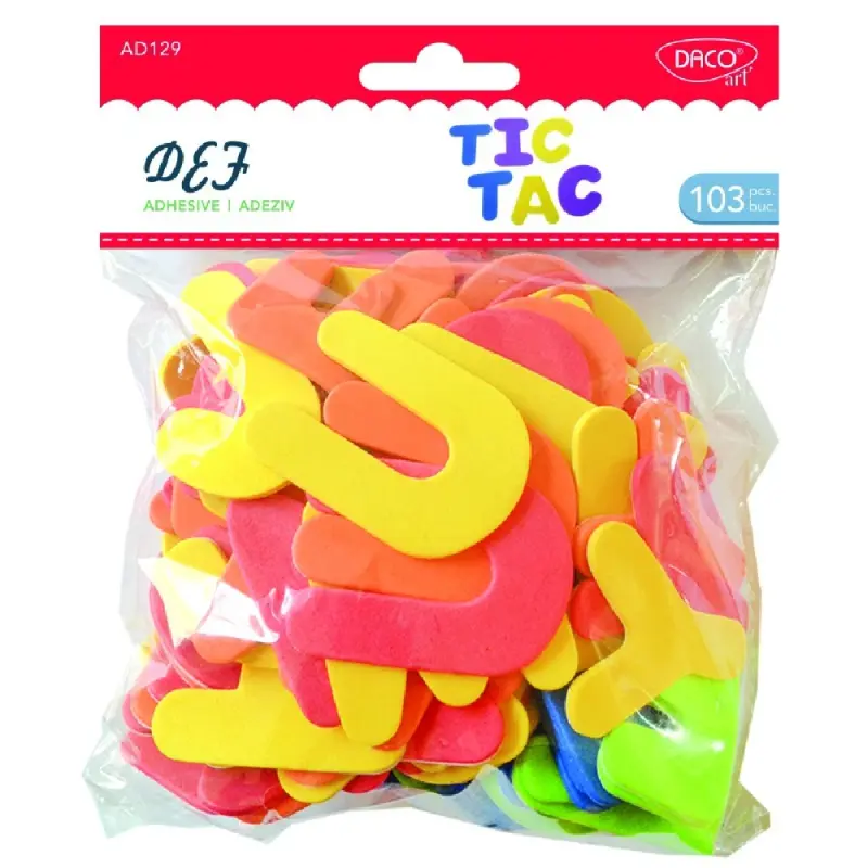 Accesorii craft - AD129 litere def autoadezive spuma DACO