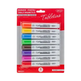 Marker tabla magnetica Tabletino, set 8 Daco