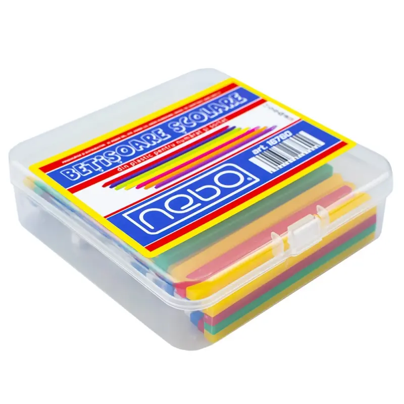 Betisoare scolare din plastic, 100 buc/set