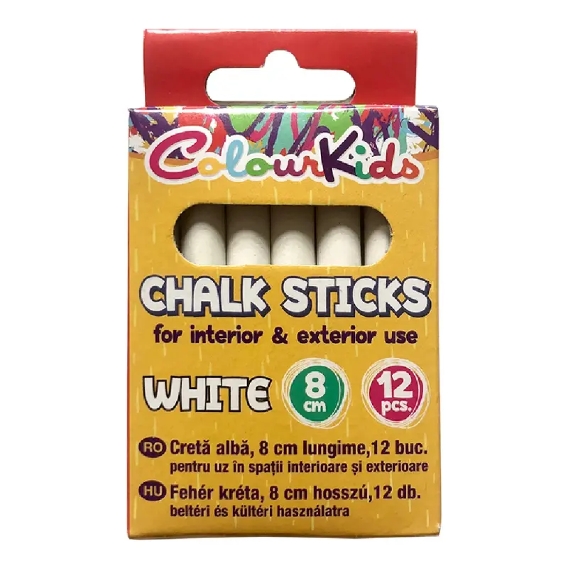 Creta Alba Colour KIDS 12 bucati 8cm